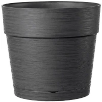 DEROMA Pot de fleurs Vaso Save R - 48 x h43,1 cm - 58L - Gris foncé(m-1)