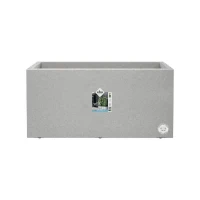 ELHO Bac a fleurs Vivo Next Long 80 - L 78 x W 39 x H 38 cm - Intérieur,Extérieur - 100% recyclé - Gris(m-1)