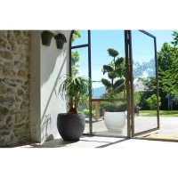 EDA Pot rond GRAPHIT - 46L - Ø50cm x H 45 cm - Gris anthracite(m-2)