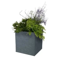 EDA Pot carré GRAPHIT - 31 L - 39 x 39 x 43 cm - Gris anthracite(m-3)