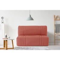 Banquette BZ DREAM - Tissu 100% Coton terracotta - Couchage 140x190 cm(m-2)
