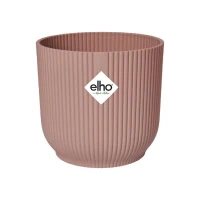 ELHO Pot de fleurs rond avec roues Vibes Fold - Ø 35 x H 32 cm - Intérieur - 100% recyclé - Rose(m-1)