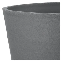 DEROMA Pot de fleurs carré Origin - 28 x 23,5 cm- 12 L - Gris(m-5)