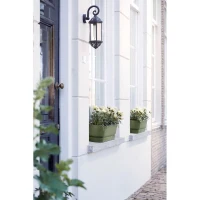 ELHO Jardiniere ovale GREENVILLE - Ø49 x 19,8 x 18,4 cm - Plastique recyclé - Résistant au gel - Leaf Green(m-6)