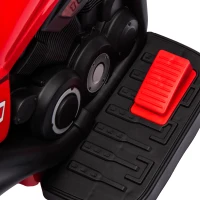 AIYAPLAY Kinder Elektro-Motorfiets, 6V Kindermotorfiets met Muziek, Bellen 2,5-3 km/u, voor 2-5 Jaar Kinderen(m-8)