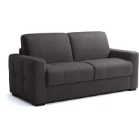 Canapé convertible express - 3 places - EUREKA - Tissu como 22 Graphite - 200 x 102 x 95 cm(m-1)