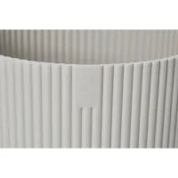 ELHO Pot de fleurs rond Vibes - Ø 30 x H 27 cm - Intérieur - 100% recyclé - Blanc(m-5)