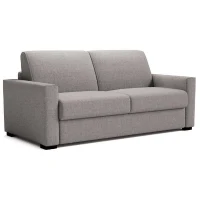 Canapé convertible express JOHN - 3 places - Tissu gris - 190 x 100 x 87 cm(m-4)