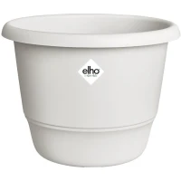 ELHO Pot de fleurs Amiga Rond 30 - Blanc - Ø 29.5 x H 22 cm - Extérieur - 100% recyclé(m-1)