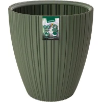 Pot de fleurs - GARDEN ID - Fancy - 40 x 42 cm - Pour jardin, balcons ou intérieurs - Vert tilleul(m-2)