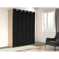 Kit dressing ARTIC EKIPA - Chene jackson et noir - 2 penderies + 2 tiroirs - L176 x P48 x H202 cm(m-3)