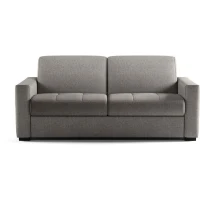 Canapé convertible express - MARIUS - Tissu Beige - matelas 14cm - 190 x 100 x 87 cm(m-3)