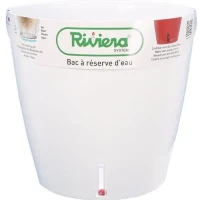 RIVIERA Pot rond Eva New en plastique - Ø 46 cm - 49 L - Blanc(m-1)