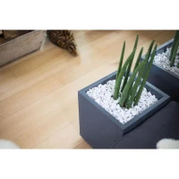 EDA Pot carré GRAPHIT - 31 L - 39 x 39 x 43 cm - Gris anthracite(m-4)