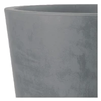 DEROMA Pot de fleurs Millennium R - 59 x h49,5 cm - Ashgrey - A réserve d'eau - Roulettes(m-2)
