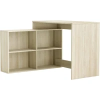 DEMEYERE Bureau d'angle contemporain décor chene Shannon - L 112 cm - NAGANO(m-3)