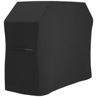 Outsunny Copertura per Barbecue, resistente alle intemperie, 147 x 61 x 120 cm, Nero(m-1)