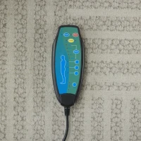 Fotoliu de relaxare cu funcție de înclinare și masaj în 5 puncte, fotoliu TV cu funcție de încălzire electrică și taburet, rotativ 360°, material chenille, 75,5x77x100 cm, Gri(m-9)