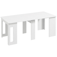 HOMCOM Tavolo da pranzo 180cm x 85cm x 75cm Bianco