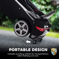 AIYAPLAY Voiture Électrique pour Enfants à Monter, Télécommandée, Musique, Klaxon, USB, Ceinture de sécurité, pour 3-5 Ans, Noir(m-5)