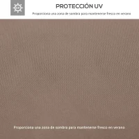 Outsunny Techo Reemplazo para Carpa 3x3 m Pabellón de Poliéster para Jardín Terraza Aire Libre Exterior - Color Crema(m-3)
