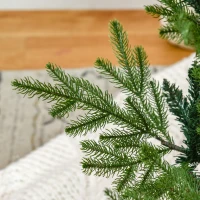 HOMCOM Artificial Christmas Tree 180 cm Pine Tree Artificial with 795 Tips, Foldable Feet Steel Frame(m-5)