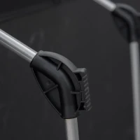 Outsunny Lightweight Camping Bed, Aluminium Portable Camp Cot Sleeping Bed w/ Strong Support 150kg and Carry Bag for Adults Outdoor Overnighter Camping, Hiking, Travel, RV(m-8)