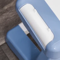 HOMCOM 37 Keys Kids Piano Mini Electronic Keyboard Light Kids Musical Instrument Educational Game Children Grand Piano Toy Set w/Stool & Microphone & Music Stand (Blue)(m-10)