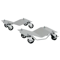 DURHAND Set of 2 Vehicle Dolly With Uniersal Casters, Easy to Moving a Car Rated at 680KG(m-6)