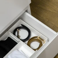 HOMCOM Chest of Three Drawers - White(m-11)