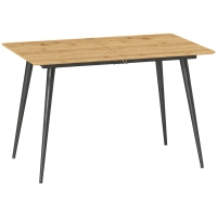Rozkładany stół kuchenny 120/160 cm, dla 6-8 osób, naturalny