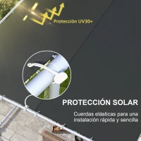 Outsunny Cenador de Jardín 3x3 m con Ruedas Protección UV 30+ Impermeable Sacos de Arena y Marco de Acero Gris Oscuro(m-5)
