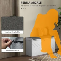 Bancă pentru pantofi HOMCOM, bancă de intrare cu sertar rabatabil(m-7)
