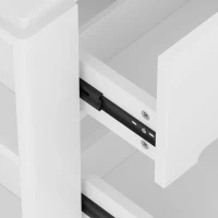 Badezimmerschrank Wand mit LED-Radarsensor-Beleuchtung 2 Schubladen seitlichen Ablagen 61cm Weiß(m-8)