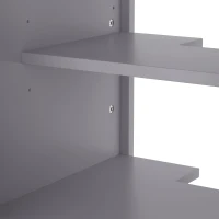 Badezimmerschrank mit Waschbecken, geräuschlose Schublade, verstellbares Regal, 51 x 46 x 85 cm, Grau(m-10)