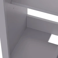 Badezimmerschrank mit Keramikwaschbecken und Stauraum 51x34 cm Grau(m-7)