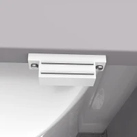 Badezimmerschrank mit Waschbecken, geräuschlose Schublade, verstellbares Regal, 51 x 46 x 85 cm, Grau(m-8)