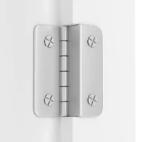 Badezimmer-Hochschrank mit Stauraum, Glasschranktür, Holzschranktür, verstellbare Trennwände, 57,4 x 28,4 x 162,5 cm, Weiß(m-10)