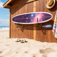 Outsunny Ganci Supporto da Parete per Canoa/Kayak/Pagaia, in Alluminio e PVC, Leggero e Pieghevole, Fino 50 Kg, Rosso(m-8)