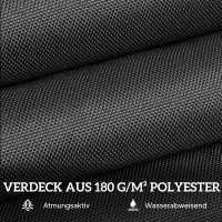 Outsunny parasol met zwengel tuinparasol dubbele marktparasol 460 x 270 cm zwart(m-6)