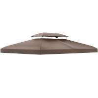 Outsunny Acoperis de Schimb pentru Gazebo de Gradina, Impermeabil, Dublu Strat, 3x4 m