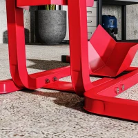 HOMCOM Suporte para Roda Dianteira de Moto Ajustável em 3 Níveis Carga 250 kg 60x55x43 cm Vermelho(m-9)