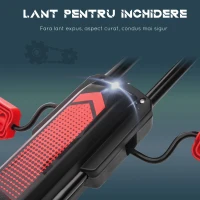 Homcom Go Kart Pedale Copii – Reglabil cu Roti Gonflabile(m-7)