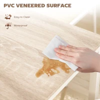 HOMCOM eettafelset, tafelgroep 5-delig eetset, eetkamergarnituurset, zitgroep(m-6)