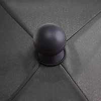 Outsunny Garden Parasol Umbrella - Outdoor Market Table Umbrella with Ruffles & Aluminium Pole, Rectangular Tilting Parasol Sun Shade Canopy, 2 x 1.3m, Grey(m-8)