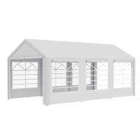 Outsunny 6 x 3m Garden Gazebo Marquee, Party Tent and Portable Garage Carport shelter, Heavy Duty Steel Frame(m-11)