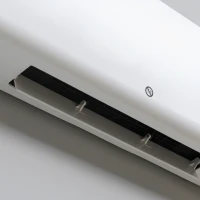 HOMCOM Elektrische Heater, Wandmontage, Oscillatiefunctie, 2 standen, Timer, LED-display, Wit(m-11)