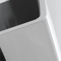 HOMCOM Elektrische Heater, Wandmontage, Oscillatiefunctie, 2 standen, Timer, LED-display, Wit(m-12)