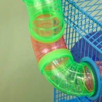 Pawhut Cusca Hamsteri 5 Etaje – Albastra cu Accesorii Incluse(m-12)