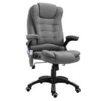 Vinsetto Fotoliu Relax – 6 Zone de Masaj, Gri(m-13)